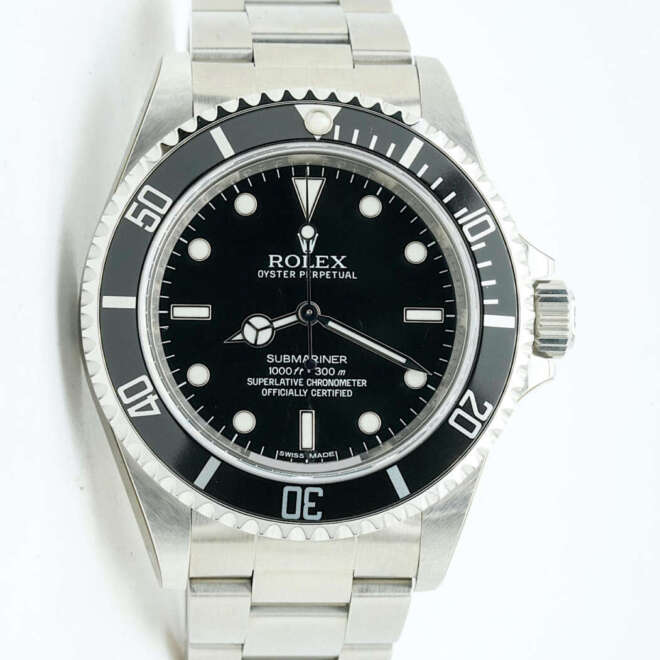 Rolex Submariner (No Date) 14060M COSC 4 lines Full Set